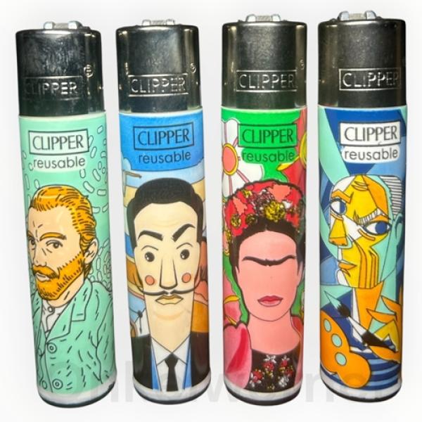 Artists Clipper Feuerzeuge Van Gogh Dali